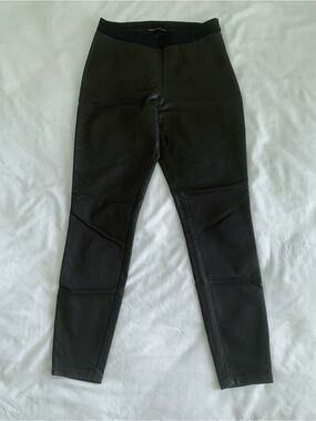 Victoria's Secret Brown FYI Skinny Pant Elastic Waist Leggings 6 NWOT